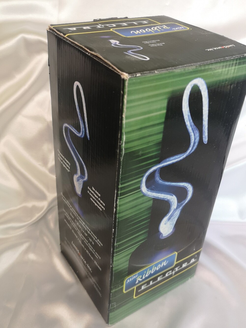 LumiSource Mini Blue Ribbon, Ever-changing Arcs Of Lightning, T:12" Electra Lamp
